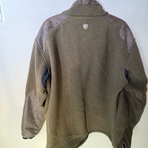 Kuhl Aspenwurxs Olive Fleece Sherpa Full Zip Jacket Mens Size L - Picture 5 of 10